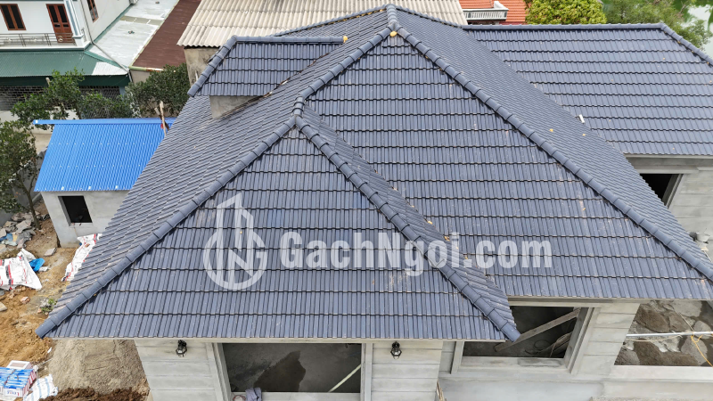 Ngói Nóc Viglacera Thăng Long Xanh Cô Ban 12
