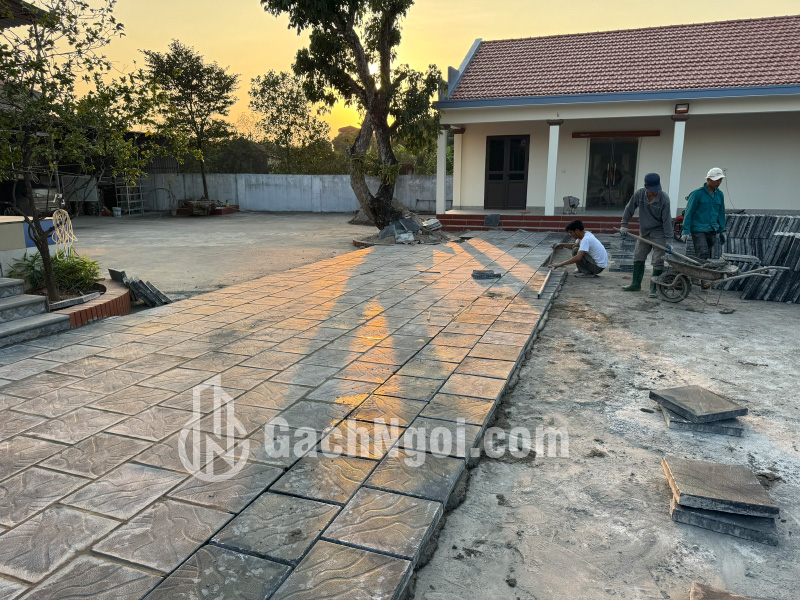 Hướng Dẫn Lát Gạch Sân Vườn Giả đá Coric