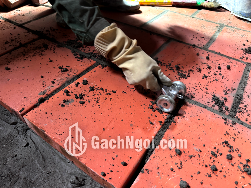 Con lăn tạo mạch xây không trát